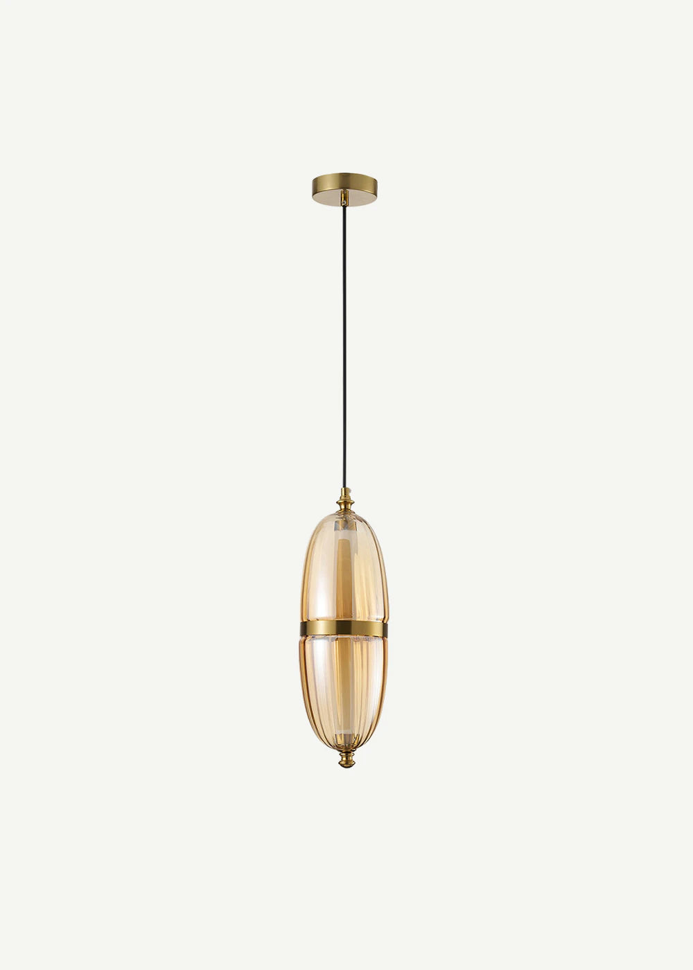 Fenira 6 Watt 3000K Ledli Bal Camlı Tekli Sarkıt Led Avize (70x13 cm) - 2