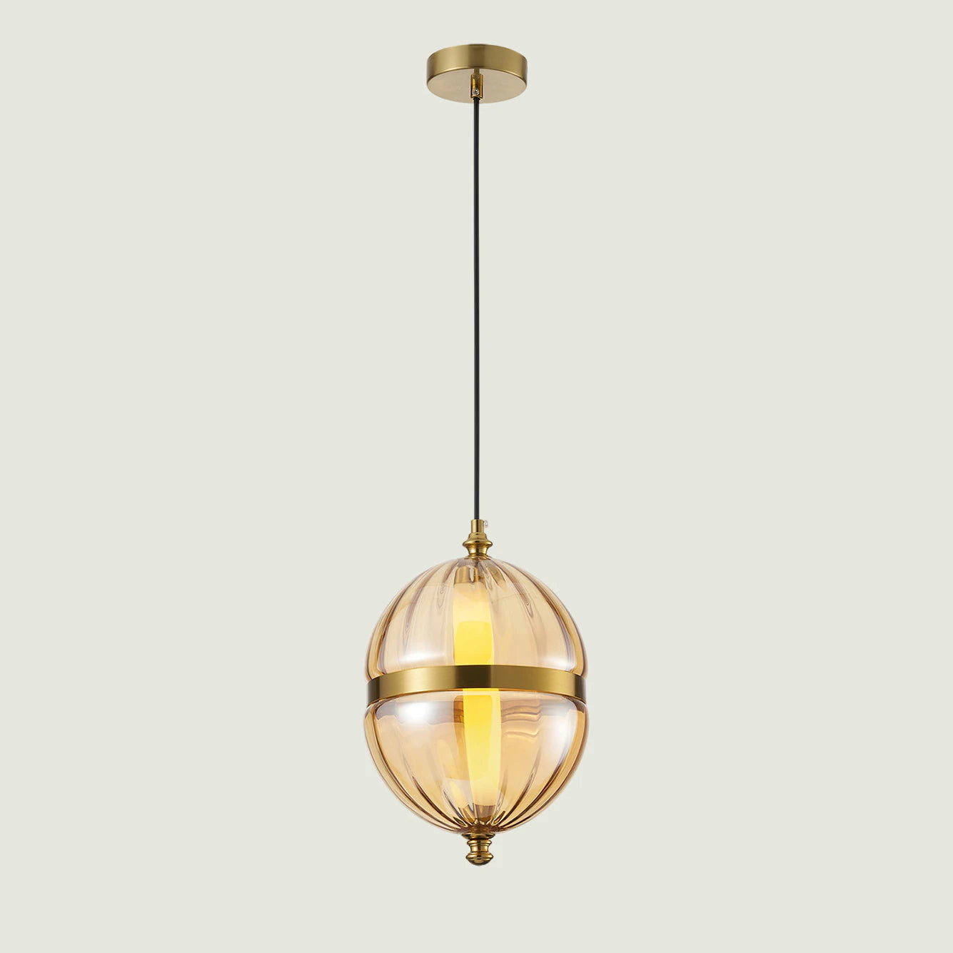 Ivanna 6 Watt 3000K Ledli Bal Camlı Tekli Sarkıt Led Avize (20x70 cm)