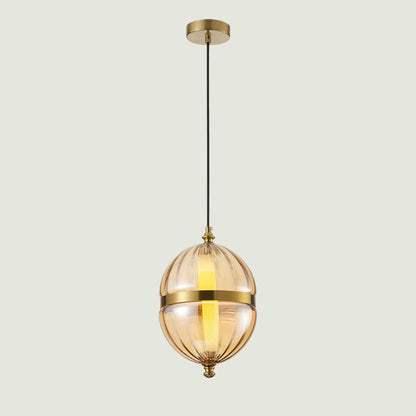 Ivanna 6 Watt 3000K Ledli Bal Camlı Tekli Sarkıt Led Avize (20x70 cm)