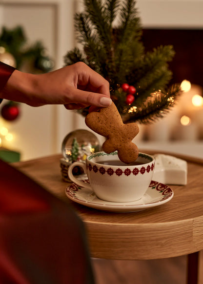 New Year Yılbaşı 2'li Porselen Çay Fincanı Seti (270 cc)