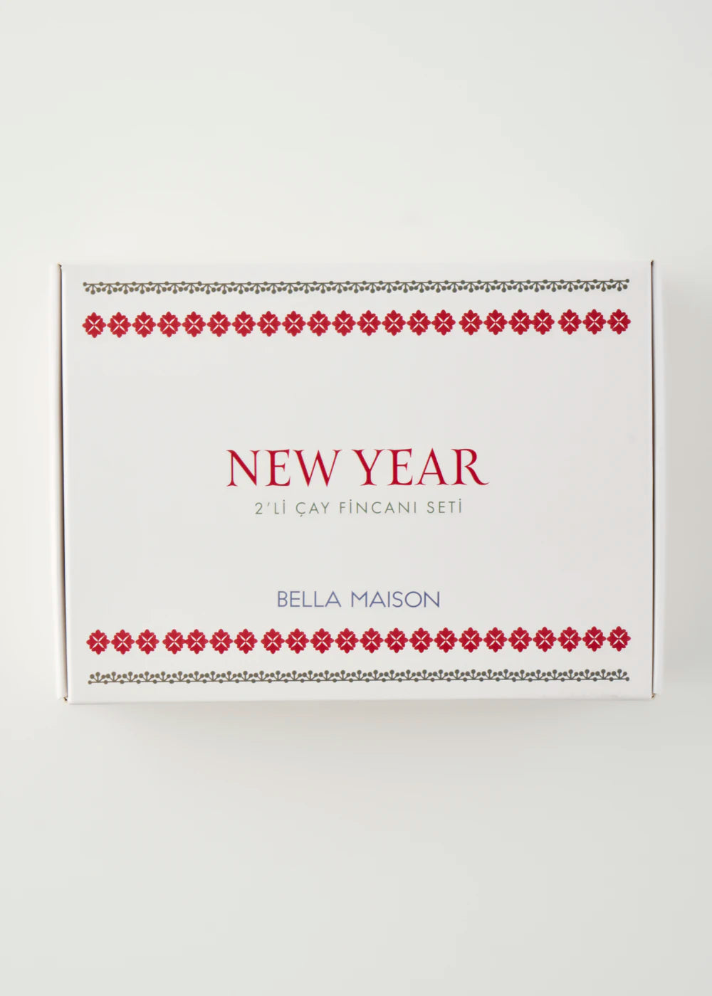 New Year Yılbaşı 2'li Porselen Çay Fincanı Seti (270 cc) - 7