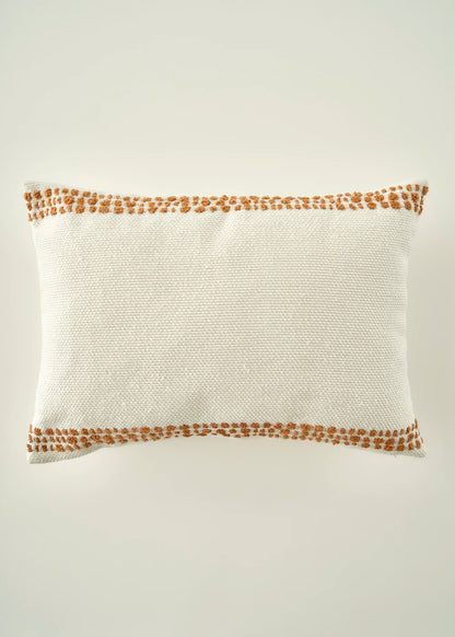 Tassel Dekoratif Kırlent Kılıfı Krem (35x50 cm)