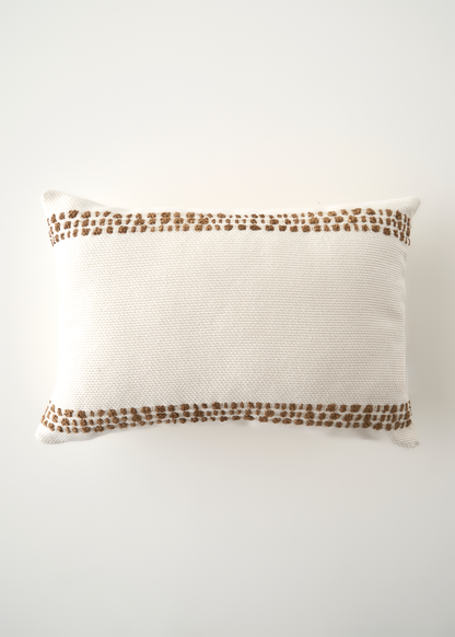 Tassel Dekoratif Kırlent Kılıfı Krem (35x50 cm)