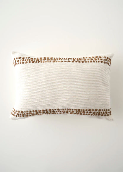 Tassel Dekoratif Kırlent Kılıfı Krem (35x50 cm)