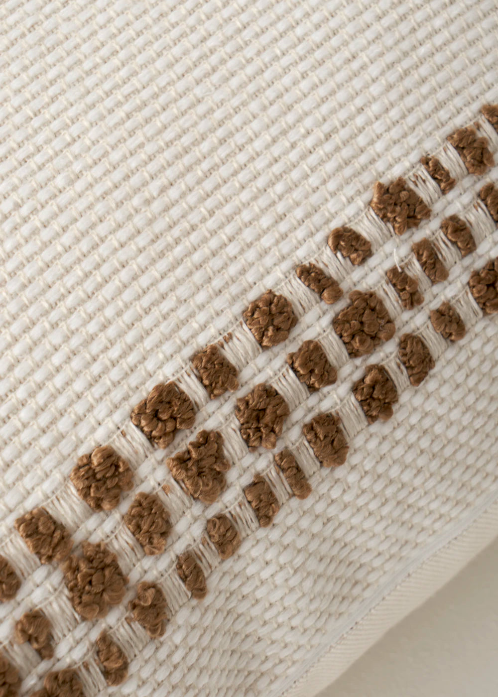 Tassel Dekoratif Kırlent Kılıfı Krem (35x50 cm) - KAHVERENGİ - 35x50 cm - 2