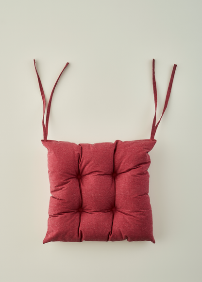 %100 Pamuk Linda Sandalye Minderi Krem (40x40 cm)