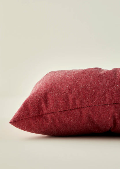 %100 Pamuk Linda Sandalye Minderi Krem (40x40 cm) - BORDO - 40x40 cm - 3