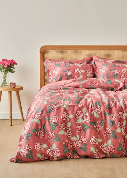 %100 Pamuk Saten Rose