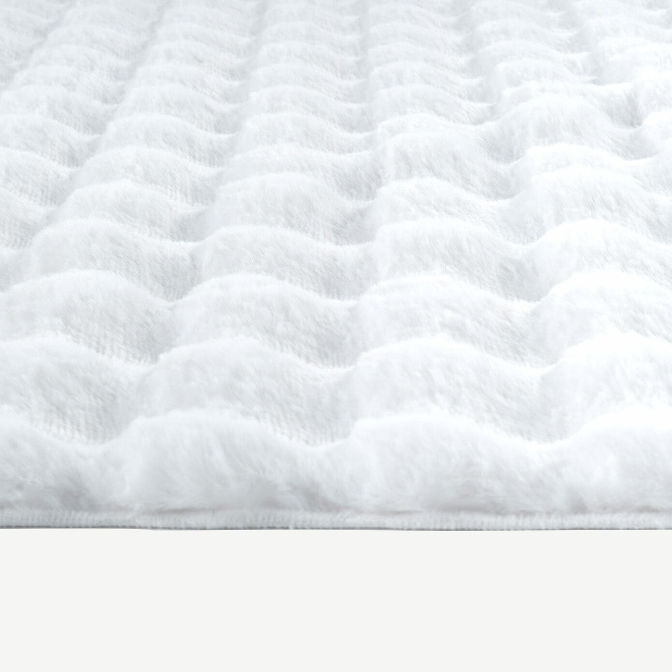 İPTAL Bubble Peluş Halı Antrasit (100x150 cm) - 80x200 cm - BEYAZ - 4