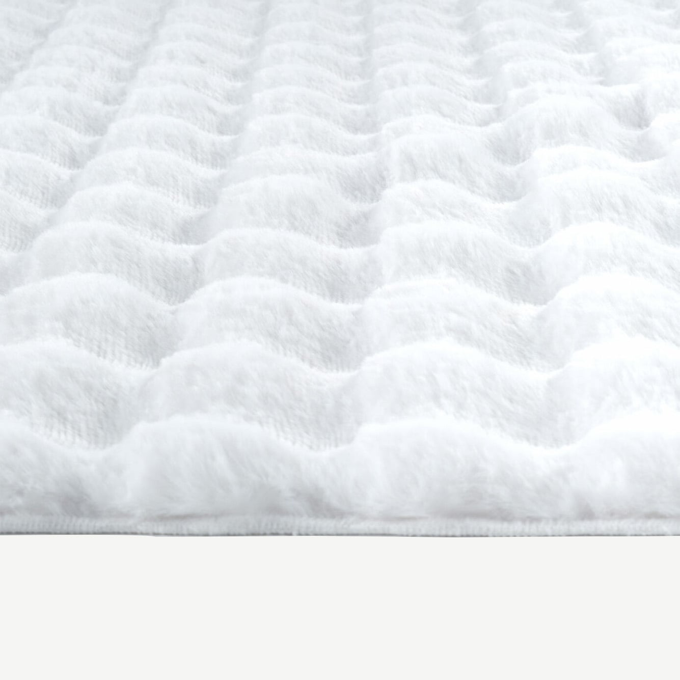 İPTAL Bubble Peluş Halı Antrasit (100x150 cm) - 100x300 cm - BEYAZ - 4