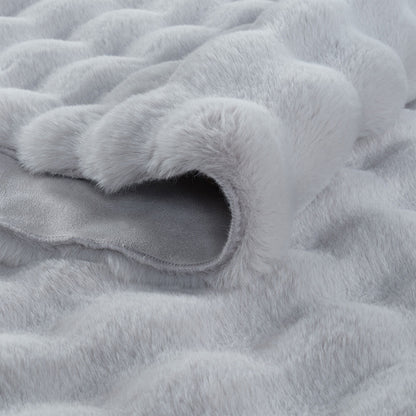 İPTAL Bubble Peluş Halı Antrasit (100x150 cm) - 50x80 cm - GRİ - 2