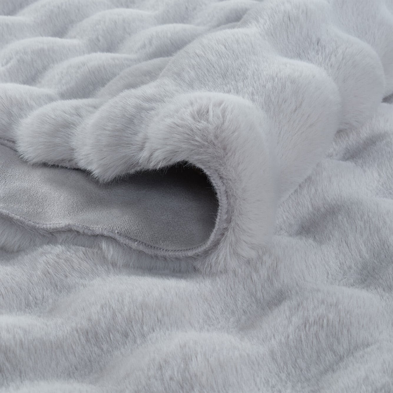 İPTAL Bubble Peluş Halı Antrasit (100x150 cm) - 80x150 cm - GRİ - 2