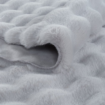 İPTAL Bubble Peluş Halı Antrasit (100x150 cm) - 80x150 cm - GRİ - 2
