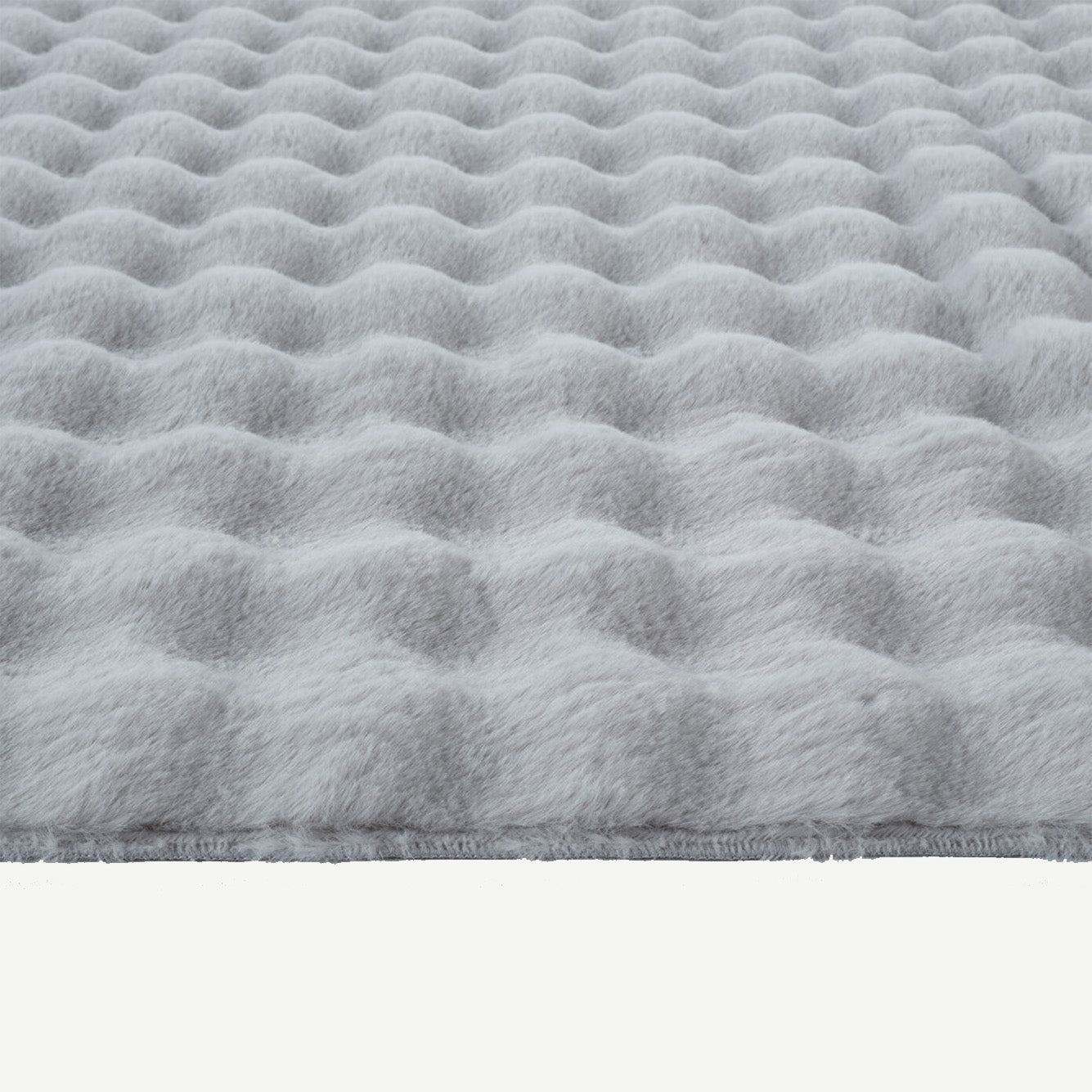 İPTAL Bubble Peluş Halı Antrasit (100x150 cm) - 80x150 cm - GRİ - 4