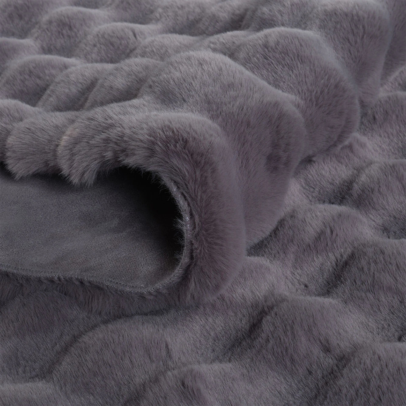İPTAL Bubble Peluş Halı Antrasit (100x150 cm) - 50x80 cm - ANTRASİT - 2