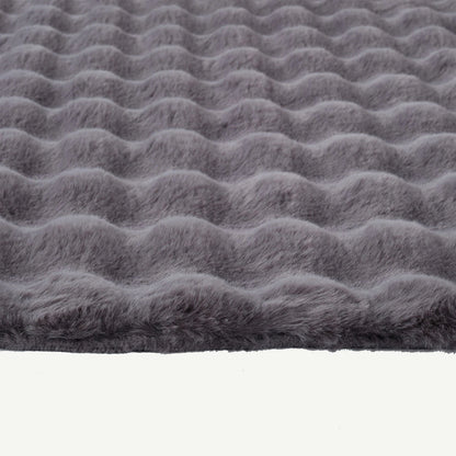 İPTAL Bubble Peluş Halı Antrasit (100x150 cm) - 50x80 cm - ANTRASİT - 4