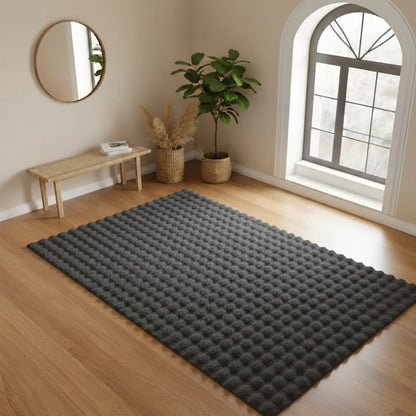 Bubble Peluş Halı Antrasit (80x150 cm)