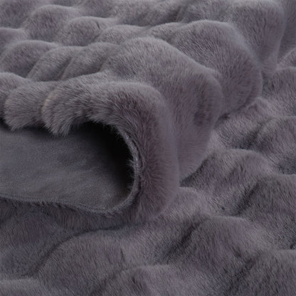 İPTAL Bubble Peluş Halı Antrasit (100x150 cm) - 80x150 cm - ANTRASİT - 2