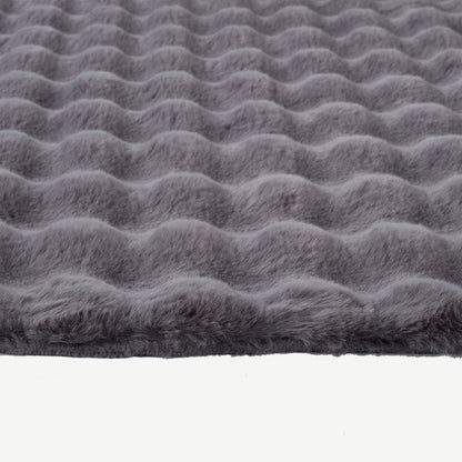 İPTAL Bubble Peluş Halı Antrasit (100x150 cm) - 160x230 cm - ANTRASİT - 4