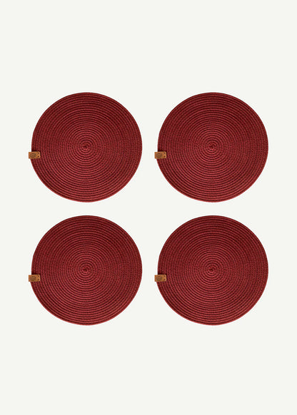 %100 Pamuk Lino Amerikan Servis 4'lü Krem (36 cm)