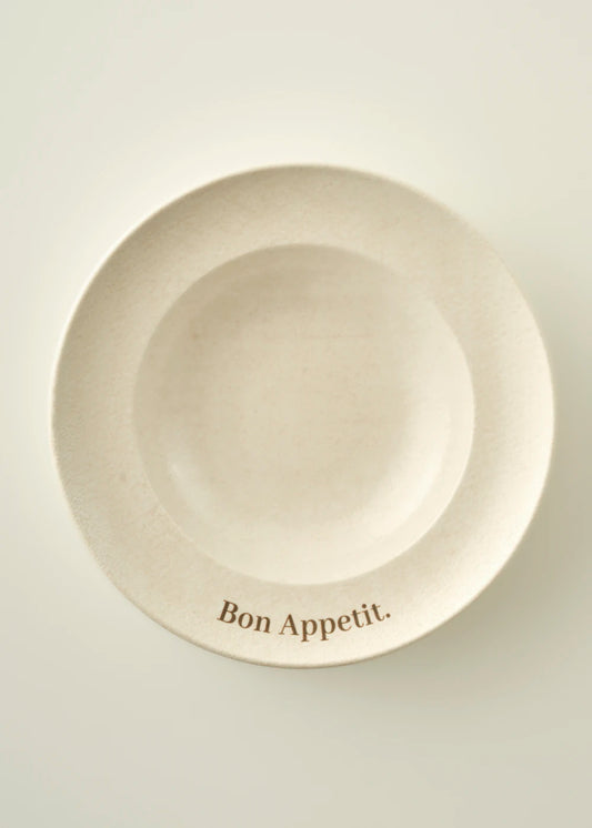 Bon Appetit Porselen Makarna Tabağı Krem (28 cm)