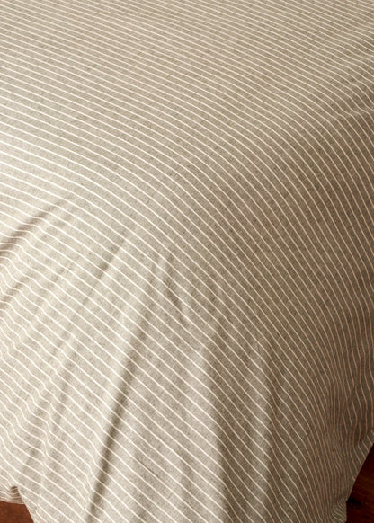 %100 Pamuk Ferida İpliği Boyalı Çift Kişilik Nevresim Seti Koyu Gri (200x220 cm)