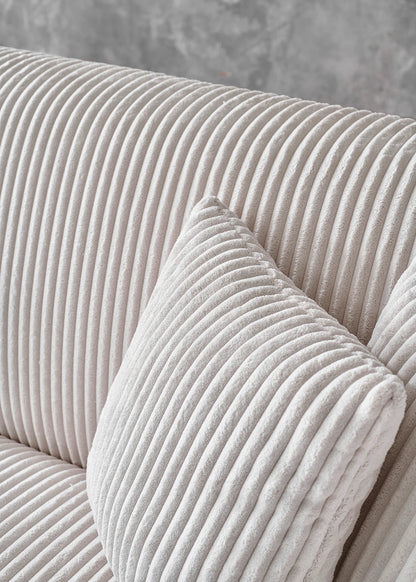 Morgan L Koltuk Beyaz (95x255x58 cm) - 4