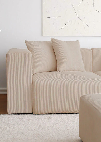 Abby Modüler L Koltuk Bej (110x305x68 cm)