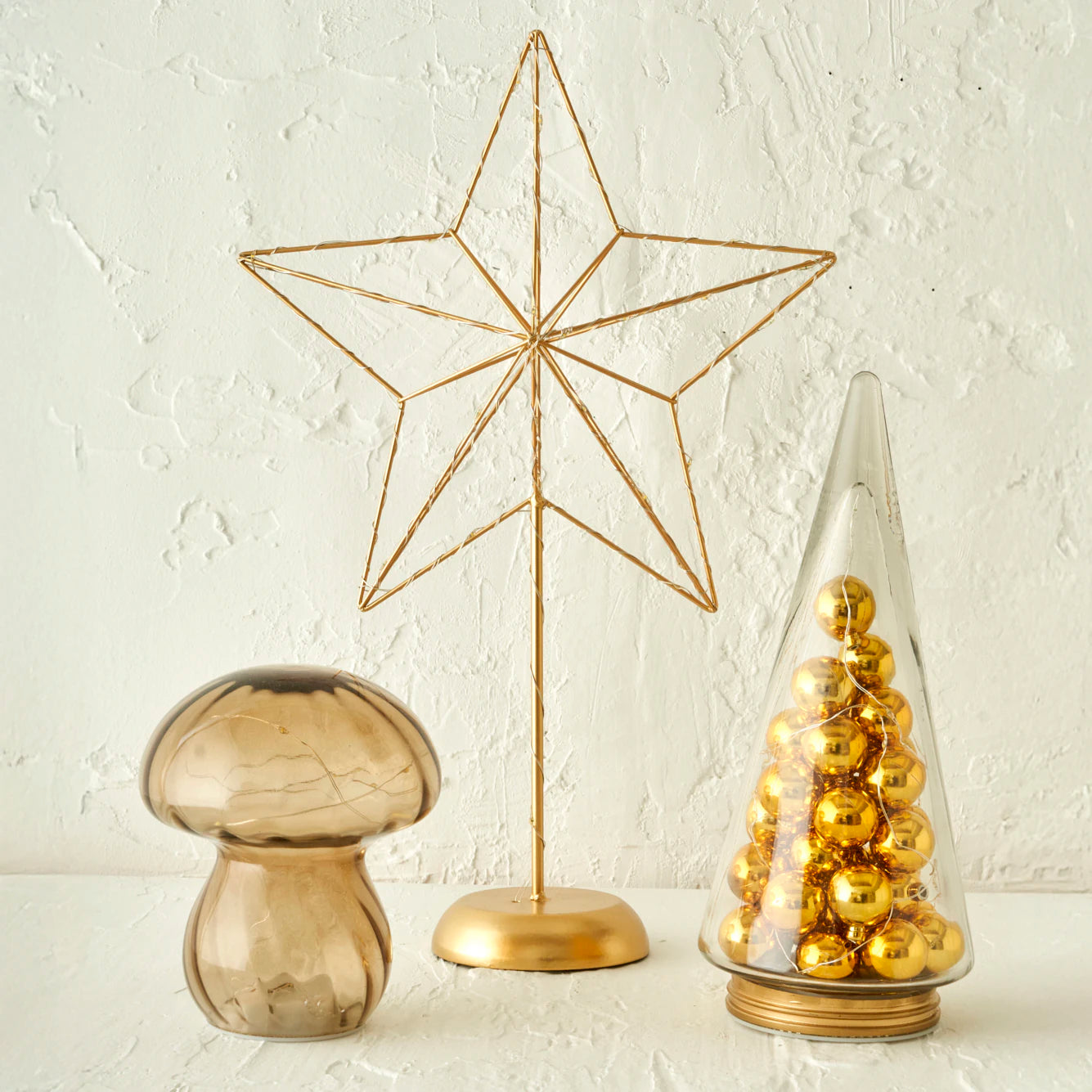 Christmas Mushroom Yılbaşı 3 Parça Ledli Aydınlatma Seti