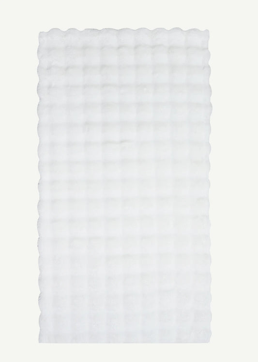 Bubble Peluş Halı Beyaz (185x280 cm)