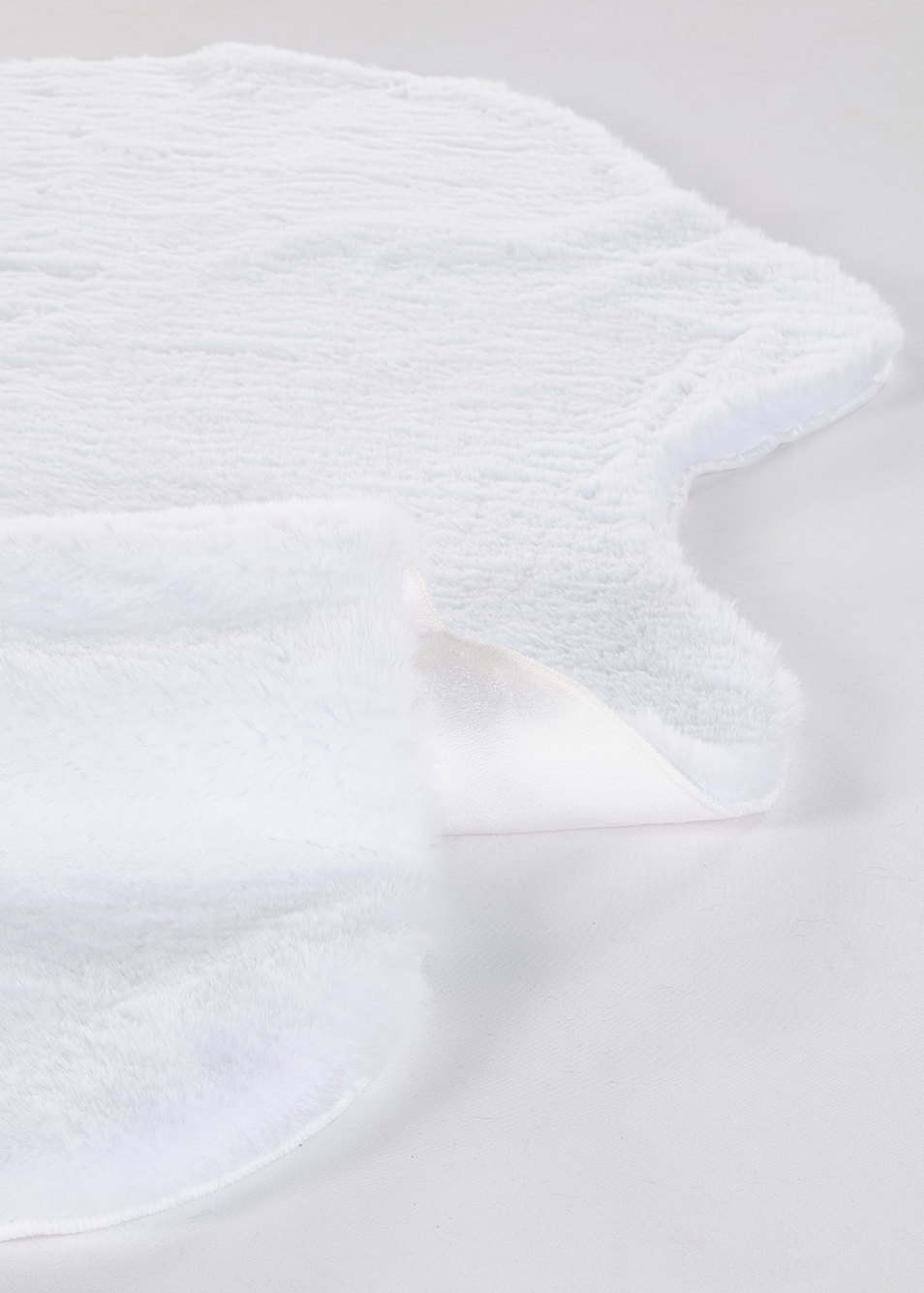 Cozy Peluş Halı Antrasit (100 yuvarlak cm) - 100 cm - BEYAZ - 2
