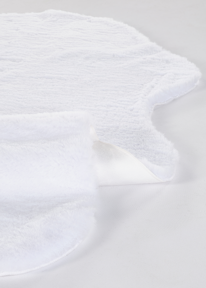 Cozy Peluş Halı Antrasit (100 yuvarlak cm) - 100 cm - BEYAZ - 2
