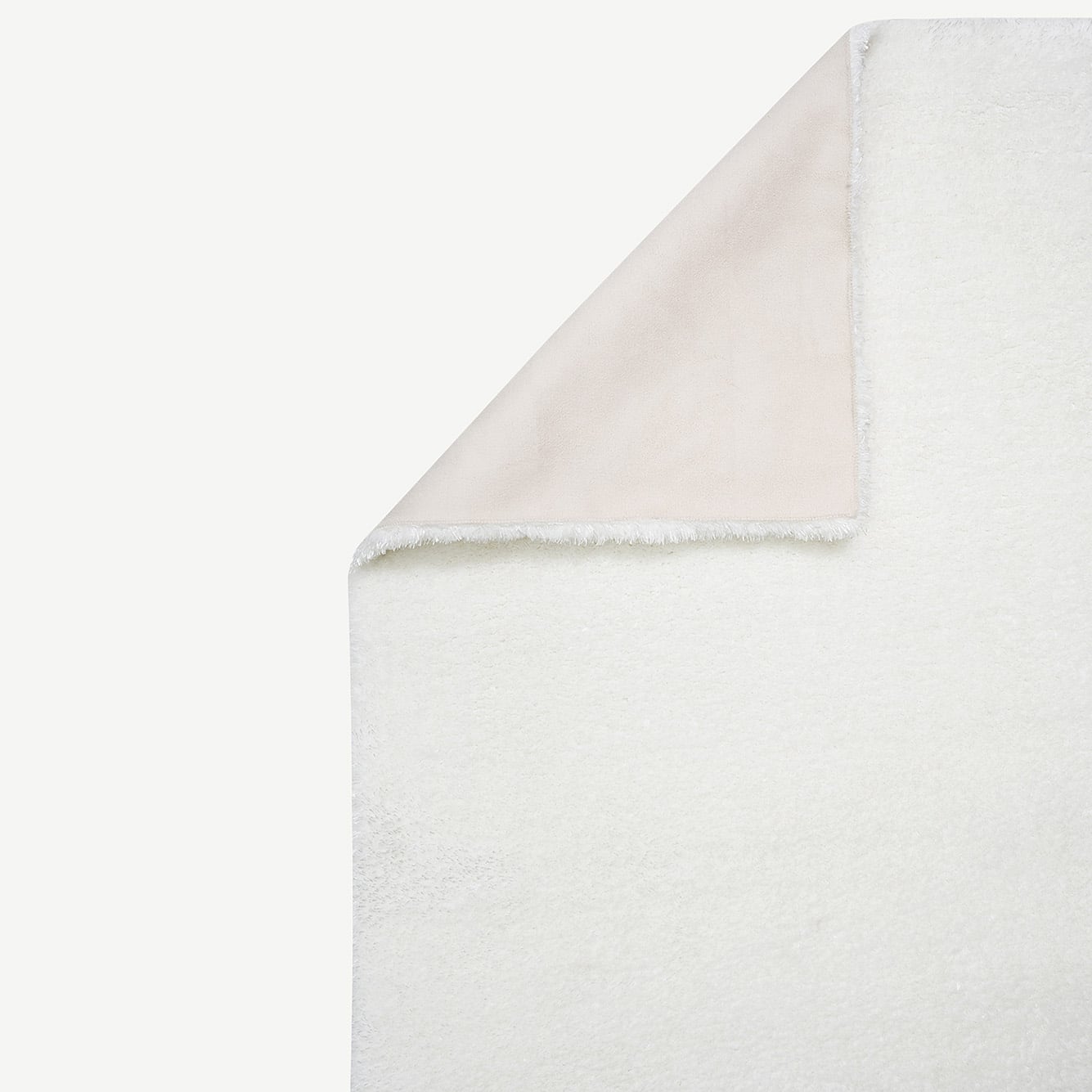 Fern Peluş Halı Antrasit (100 yuvarlak cm) - 90x150 cm - BEYAZ - 3
