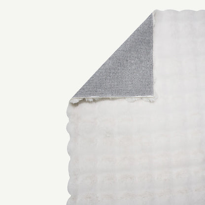 Bubble Peluş Halı Antrasit (100x150 cm) - 80 cm - KREM - 2