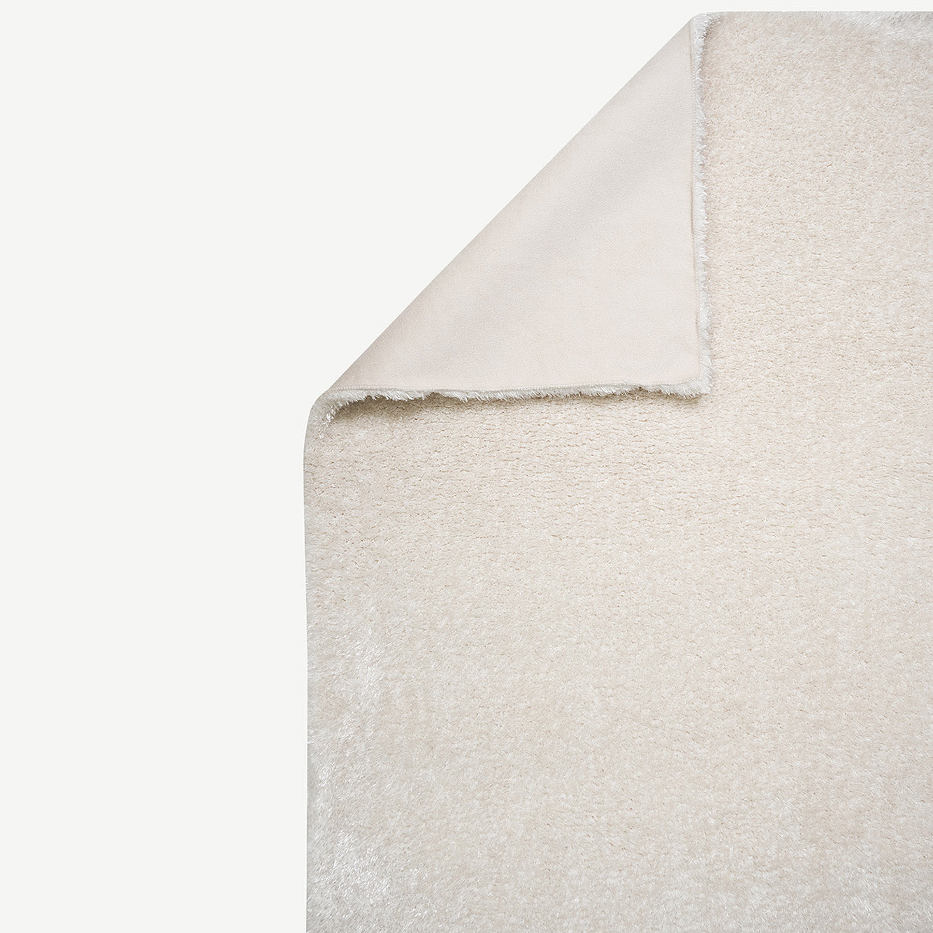 Fern Peluş Halı Antrasit (100 yuvarlak cm) - 90x150 cm - KREM - 3