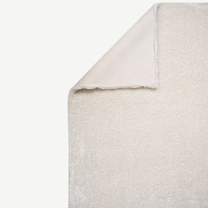 Fern Peluş Halı Antrasit (100 yuvarlak cm) - 90x150 cm - KREM - 3