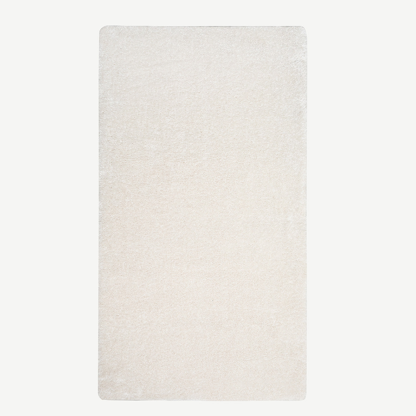 Fern Peluş Halı Antrasit (100 yuvarlak cm) - 100x160 cm - KREM - 2