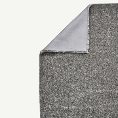 Fern Peluş Halı Antrasit (100 yuvarlak cm) - 90x150 cm - GRİ - 3