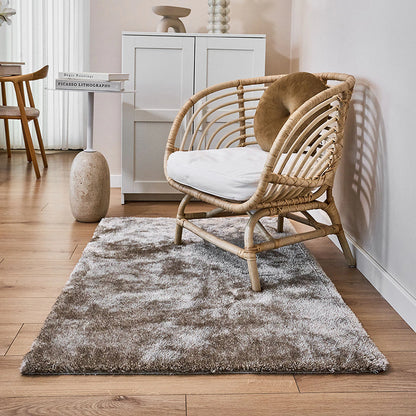 Fern Peluş Halı Antrasit (100 yuvarlak cm)