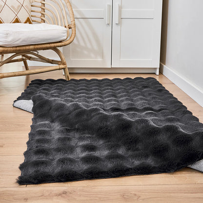 Bubble Peluş Halı Antrasit (100x150 cm)
