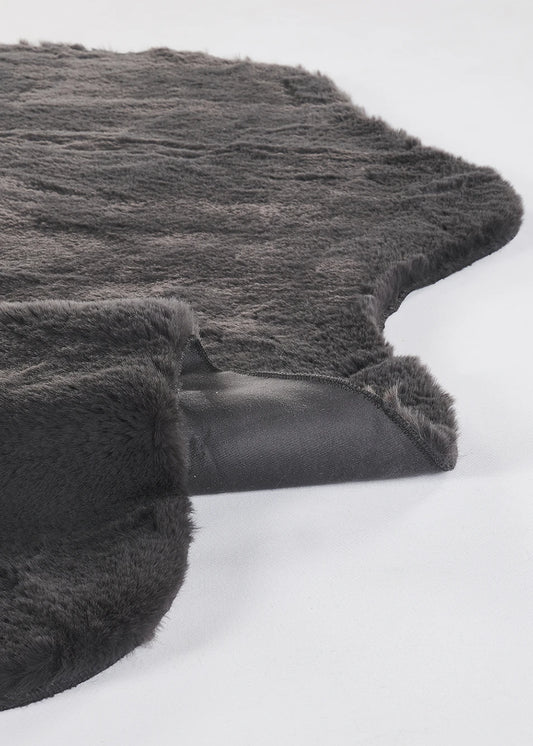 Cozy Peluş Halı Antrasit (100 yuvarlak cm) - 2