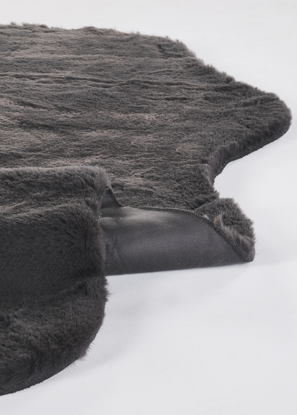 Cozy Peluş Halı Antrasit (100 yuvarlak cm) - 120 cm - ANTRASİT - 2
