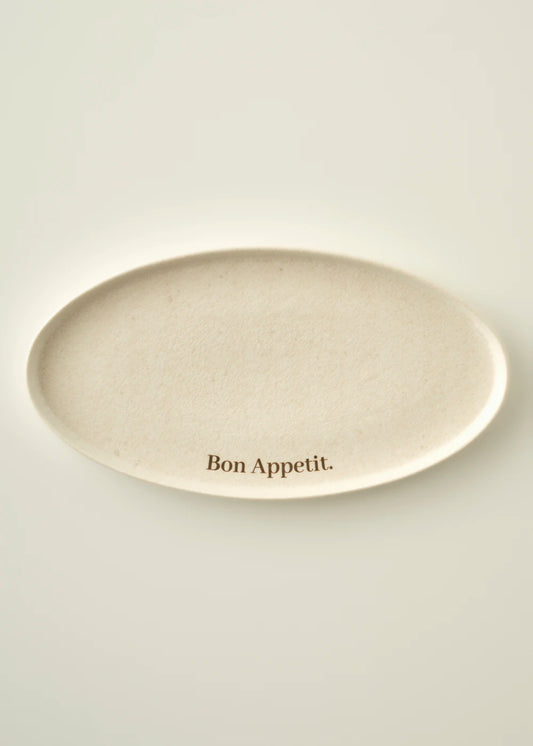 Bon Appetit Porselen Sunum Tabağı Krem (32 cm)