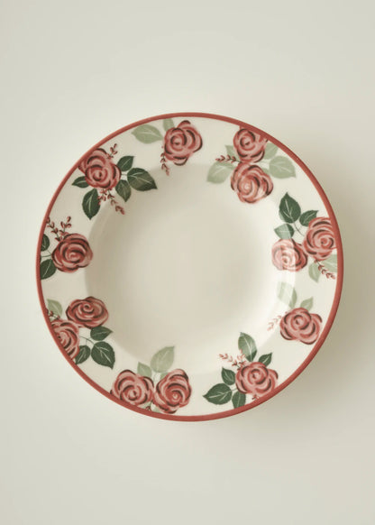 Rose Porselen Çukur Tabak (23 cm)