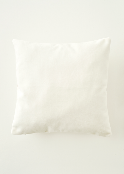 Luna Kadife Dekoratif Yastık Kılıfı Beyaz (43x43 cm)