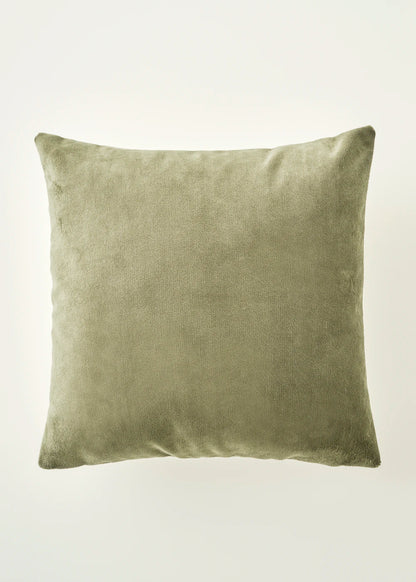 Luna Kadife Dekoratif Yastık Kılıfı Yeşil (43x43 cm)