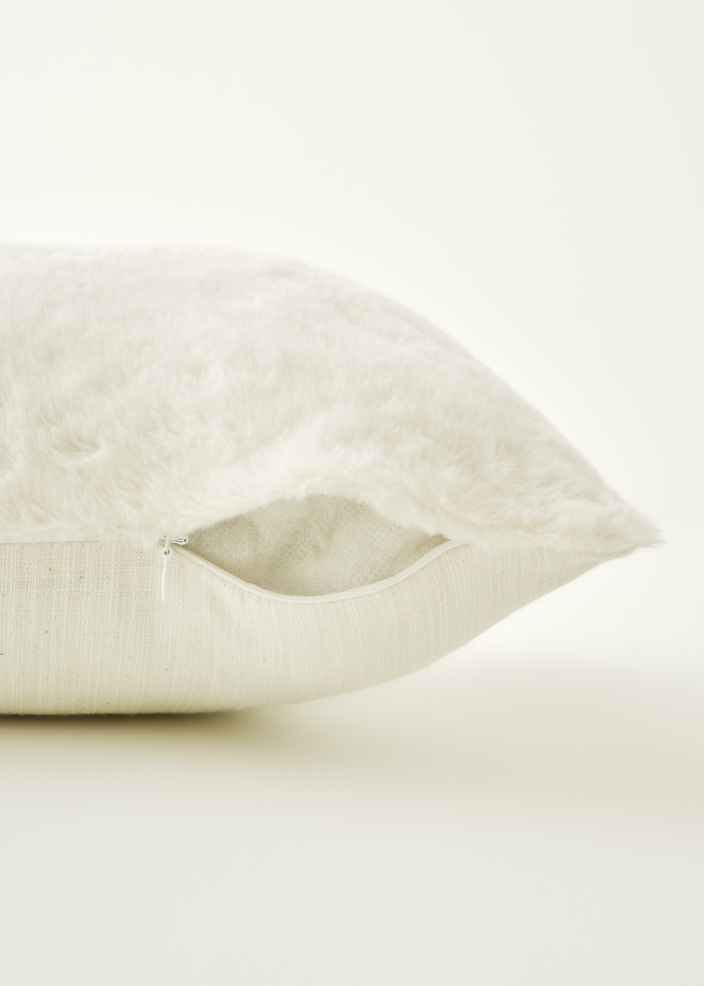 Tina Rabbit Peluş Dekoratif Yastık Kılıfı Bej (43x43 cm) - BEYAZ - 43x43 cm - 3