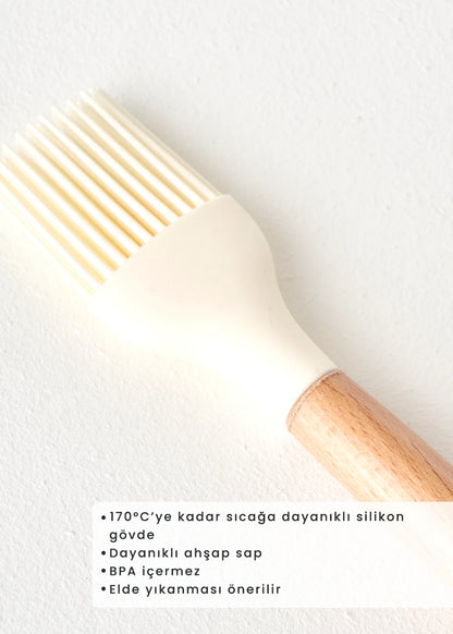 Olivia Silikon Fırça Krem (27x4x2 cm)