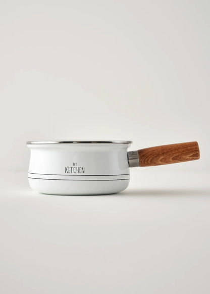 My Kitchen Emaye Sos Tenceresi Beyaz (1,6 lt)