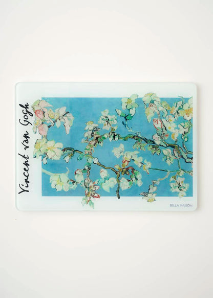Van Gogh Almond Blossom Cam Kesme Tahtası (35x25 cm)